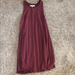 Abercrombie and Fitch maroon shift dress